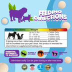 Dog Prenatal Vitamins – Multivitamin, Folic Acid, Calcium, Iron, Minerals and Amino Acids. Ideal for Pregnant, Breastfeeding and Newborn Pets – Senior Dog Supplement, Complete Puppy Multi Vitamin.