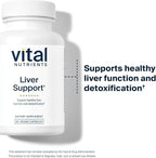 Vital Nutrients Liver Support Milk Thistle and Curcumin - Vegan Supplement - Herbal Combination to Support Healthy Liver Function* - Gluten, Dairy and Soy Free - 60 Capsules