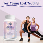 Liposomal Hyaluronic Acid Supplements 1000mg-High Bioavailable Dietary Hyaluronic Acid Capsules-with 200 mg Tremella Polysaccharides for Double Strength Skin Hydration,Joint Lubrication,2 Pack