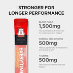 JUNG KWAN JANG Everytime PowerForm - Intra Workout Herbal Energy Drink Packets with Korean Red Ginseng, Black Maca Root & Taurine - Non GMO (0.33 fl oz, 10 Sticks)