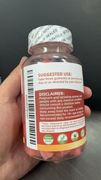 Creatine Monohydrate Gummies Complex for Men & Women -Advanced Formula W/L-Taurine + Vitamin B12, Sugar Free Chewable Supplement,90 Strawberry Gummies