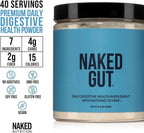 NAKED Gut - Daily Gut Health Supplement - Natural Gut Health Powder for Gut Cleanse, Digestive Support, GMO-Free, Soy-Free, Gluten-Free, Vegan and Hypoallergenic, 40 Servings