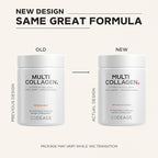Codeage Multi Collagen Peptides Protein Capsules, 5 Collagen Types, Grass-Fed & Hydrolyzed Bovine Collagen Pills Supplement, Ashwagandha, Amla Berry Vitamins, Collagen Peptides - 90 Capsules