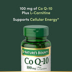 Nature's Bounty CoQ10, Supports Heart Health, 100mg Plus L-Carnitine, 60 Softgels