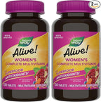 Nature's Way Alive! Daily Complete Multivitamin for Women, Supports Energy Metabolism, Hair, Skin & Nails*, B-Vitamins, Superfood Antioxidants, 130 Tablets (Packaging May Vary), (Pack of 2)