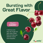 YUM-V'S Beet Root Gummies with Tart Cherry Extract - Berry Flavor Beetroot Gummies - Beet Chews for Blood Circulation and Antioxidant Support - Red Beets Gummies Berry 60 Count (Pack of 2)