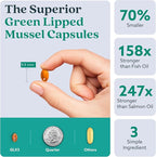 GLX3 Green Lipped Mussel Oil Capsules for Joint and Muscle Support | Extra-Strength ETA, EPA, DHA Omega-3 Green Lipped Mussel Supplement for Comfort, Flexibility & Recovery by HakaLife GLX3