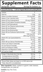 Prenatal Vitamins for Women - Multivitamin with DHA, Folic Acid, Vitamin C, B12, Iron & Omega-3 - Before, During & Post Pregnancy Supplement for Healthy Growth & Brain Development - 120 Softgels