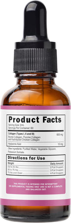 Premium Liquid Collagen for Dogs (120ml) Daily Collagen Dogs Supplement Drops with Types I, II & III & Hyaluronic Acid - Dog Supplement for Joints and Digestive Health - All Breeds & Sizes - USA Made