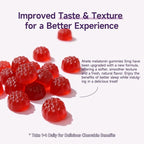 Melatonin 5mg Gummies for Adults, Raspberry Flavor Sleep Aid, Sugar-Free, 120 Gummies, 120 Days Supply
