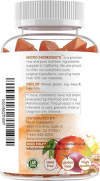 Micro Ingredients KSM-66 Ashwagandha Gummies, 120 Count | Sugar Free Mango Passion Fruit Flavor | Potent Root Extract | Stress, Relaxation, & Sleep Support* | Non-GMO