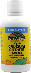 Liquid Calcium Citrate 1000mg with D3 16 fl oz Liquid Blueberry