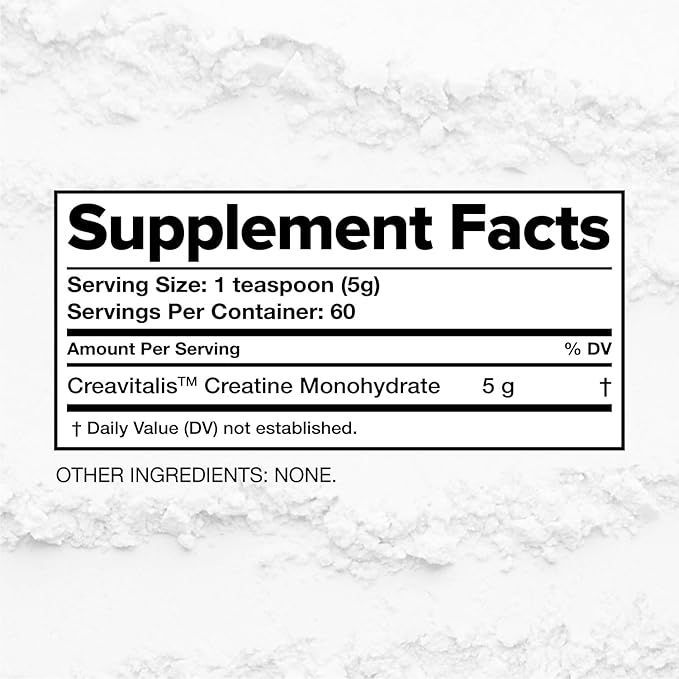 Complement Creatine Monohydrate Micronized Powder - Pre-Workout, Post-Workout, Muscle Recovery, Brain Health, Longevity, Energy Supplements for Women and Men - Vegan, Unflavored (5g, 60 Servings)