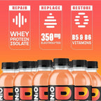 Protein2o 15g Whey Protein Infused Water,Peach Mango,16.9 Oz Bottle,(Pack of 24)