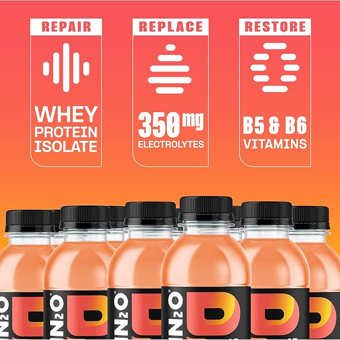 Protein2o 15g Whey Protein Infused Water,Peach Mango,16.9 Oz Bottle,(Pack of 24)