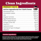 Glucosamine for Dogs - Hip and Joint Supplement Chews for Senior & Large Breed, Joint Supplement for Dogs with Chondroitin, Wuffe Joint Chews for Pain Relief - 60-Day Satisfaction Guarantee - 180 Ct