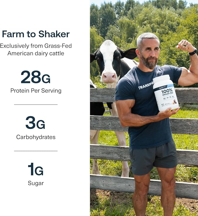 Transparent Labs Grass-Fed Whey Protein Isolate - Naturally Flavored, Gluten Free Whey Protein Powder with 28g of Protein per Serving & 9 Amino Acids - 30 Servings, Chocolate Peanut Butter