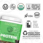 Brown Rice Protein Powder with Bcaa & Amino Acids Raw Rice Protein Shake Gluten Free Low Carb Dairy Free | Plant Based Classic Sprouted Brown Rice Protein Powder Chocolate 375g by Sunwarrior