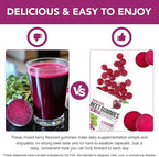 Total Beets Soft Chews,Beet Root Gummies with Vitamins C & B12,L-Arginine & L-Citrulline,Grapeseed Extract,Antioxidants,Healthy Energy Supplement with Elite Ingredients,Heart Health Superfood (1)