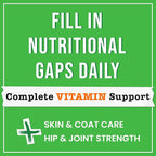 Dog Vitamins + Glucosamine - Chewable Multivitamins + Probiotics, Omega - Hip & Joint Support, Skin & Coat, Gut Health - Adult & Senior - Large & Small Breed - 240 Chews