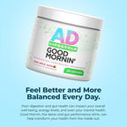 Project AD Life Good Morning Detox and Performance Drink, Naturally Flavored and Formulated with L-GLutamine, Apple Cider Vinegar, and Aloe Vera (24 Servings, Fresh Pressed Orange Juice)