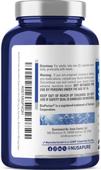 NusaPure Hyaluronic Acid 300mg 250 Veggie Capsules (Non-GMO, Vegan)