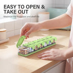 Extra Large Weekly Pill Organizer - Waterproof 7-Day Pill Box, Portable Vitamin & Supplement Case, Easy to Open Design, Ideal for Travel a nd Daily Medication Management (Green)