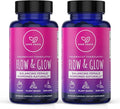 Flow and Glow Natural Hormone Balance for Women - PMS & Menopause Relief for Cramps, Mood Swings & Night Sweats with Donq Quai & Black Cohosh for Menopause - 60 Vegan Capsules (2 Pack)