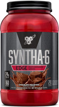 BSN SYNTHA-6 EDGE Protein Powder, Chocolate Flavored Powder with Hydrolyzed Whey, Micellar Casein, for Muscle Gain, Low Sugar, 24g Protein, Chocolate Milkshake, 28 Servings, 2.47 Pound (Pack of 1)