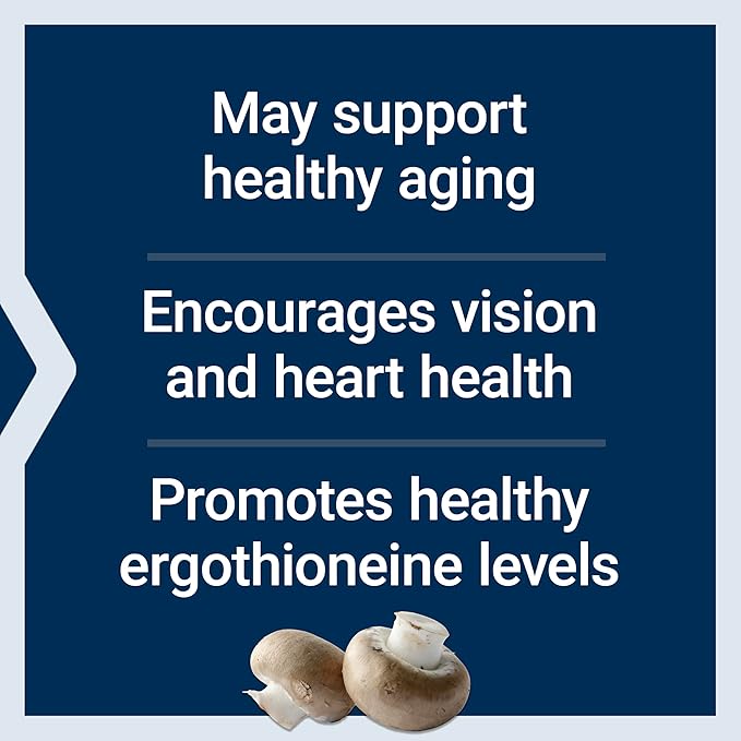 Life Extension Essential Youth L-Ergothioneine – Promotes Longevity & Healthy Aging – Gluten-Free – Non-GMO – Vegetarian – 5 mg – 30 Vegetarian Capsules