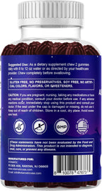 Vitamatic KSM-66® Ashwagandha + D3 Gummies – Natural Blue Raspberry Flavor – Sugar Free, Gluten Free, Non-GMO – 60 Gummies