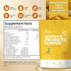 VivoNu Pineapple Gummies for Women Ph, Women Probiotic Gummies, Feminine Balance Gummy, Mango Pineapple Viginal Probiotics for Woman Vaginigal Health, Yeast Ph Balance