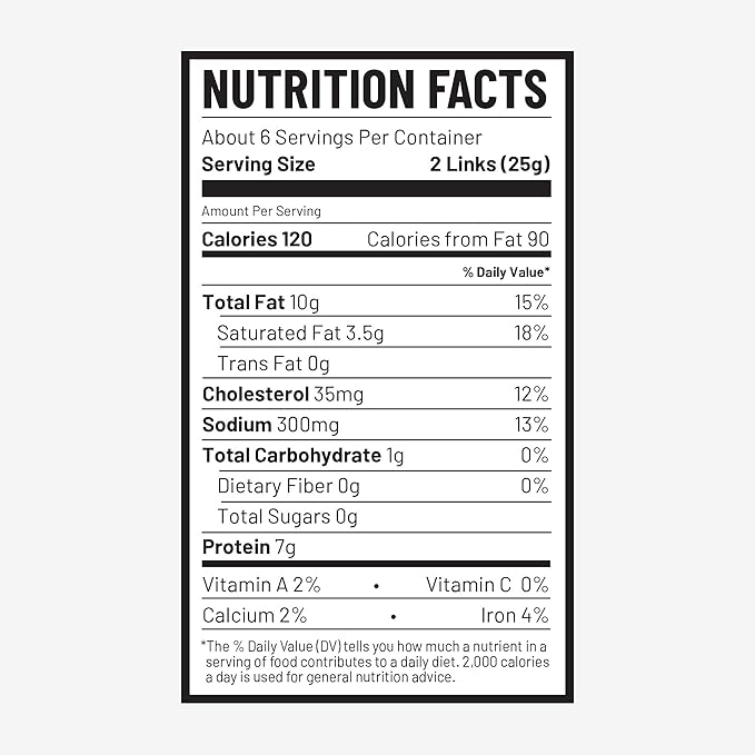 Duke's Pork Chorizo & Lime Smoked Shorty Sausages, 7g Protein Per Serving, Easter Basket Stuffer for Men, 5 oz.