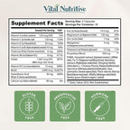 Vital Hair Complex – Biotin & Vitamin B Hair Vitamins for Women & Men – Supports Healthy Hair, Skin & Nails – Hormone-Free, Gluten-Free – Hair Supplement for Women & Men