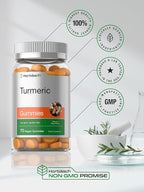 Horbäach Turmeric Gummies | 70 Count | Mango & Peach Flavor | Turmeric Curcumin with Ginger | Vegan Non-GMO & Gluten Free Supplement