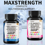 cortisol & myo-inositol Supplement Bundle with ashwagandha, Magnesium, l-theanine, d-Chiro inositol, folate, Berberine, chasteberry for Stress Relief & Balance