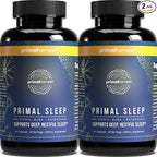 Primal Harvest 2 Pack, Primal Sleep, 120 Capsules with Valerian Root, L-Tryptophan, GABA, Chamomile, and Melatonin 3mg