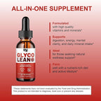 BLUE VIBE Glyco Lean Drops, Glyco Lean Liquid Drop Supplement Maximum Strength Overall Health & Wellness Support, GlycoLean Daily Health Support Liquid Formula Supplement (1 Pack - 2oz / 60ml)