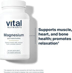 Vital Nutrients Magnesium Glycinate + Malate - 120mg Vegan Magnesium Supplement for Women and Men - Muscle, Heart, Bone Support* - Promotes Relaxation - Gluten, Dairy and Soy Free - 100 Capsules
