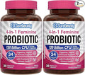 Probiotics for Women, 120 Billion CFU 34 Strains, Prebiotics, Digestive Enzymes, Cranberry, 4-in-1 Feminine Probiotic, Digestive, Vaginal, Immune Support, 60ct (Pack of 2)