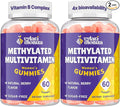 Methylated Multivitamin for Women Gummies, Methylfolate & B12, TMG, Calcium, Probiotic, Daily Vitamin A, C, E, B Complex - Energy, Immune, Bone, Skin, Hair - Vegan, Sugar Free, 120 Count