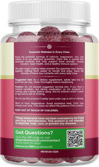 Calcium Magnesium Zinc Gummies - Magnesium Zinc Calcium Supplement Gummies with Vitamin D3 for Teeth and Bone Health - Certified Kosher Non-GMO Gelatin Free & Vegetarian Friendly 60 Count (Pack of 2)
