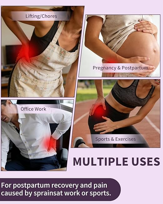 SI Belt for Men and Women – Sacroiliac Pelvic Support for Lower Back, Hip, and Sciatica Pain Relief – Adjustable Lumbar Brace for Pelvic Stability, Widened Design (Medium)