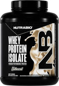 NutraBio 100% Whey Protein Isolate Protein Powder, 25g Protein with Complete Amino Acid Profile, Non-GMO, Soy & Gluten Free, Low Carb, Low Calorie Whey Protein Powder, Raw Unflavored, 5 Lbs