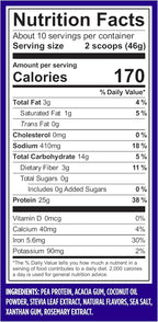 Vega Original Essential Protein - 25g Plant-Based Protein, Creamy Vanila, 10 Servings, Vegan, Non-GMO Drink Mix, Smoothie & Shake Ready, Gluten Free, Dairy Free, 16.2oz (Packaging May Vary)
