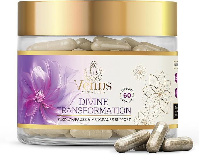 Menopause Supplements for Women - Female Hormone Balance & Immune Support - Mood Swings & Restful Sleep - Valerian Root & Saw Palmetto - Black Cohosh for Menopause Hot Flashes Relief - 60 Capsules