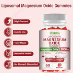 2 Pack Liposomal Magnesium Oxide Gummies 2000mg Complex Ashwagandha,CoQ10, L-Theanine, L-5-MTHF, Methyl B12, Zinc for Sleep & Energy,Stress Relief,Heart Health,Neuro Support
