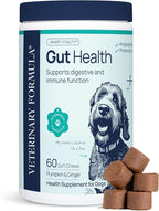 Veterinary Formula Gut Health Supplement for Dogs – Vet-Formulated Probiotic Chews with Digestive Enzymes & Fiber – Smart Vitality Supports Digestive Health, Gut Balance & Stool Quality, 60 Soft Chews