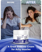 GBN Magnesium Cream - Hydrating Magnesium Lotion for Sleep - Natural Relaxation & Muscle Tension, Nighttime Butter for Feet, Leg Cramps, Safe for Kids (Lavender)