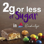 Atkins Endulge Caramel Nut Chew Bar, Low Sugar Snack, Dessert Bar, High Fiber Bar 1g Sugar, 10 Count